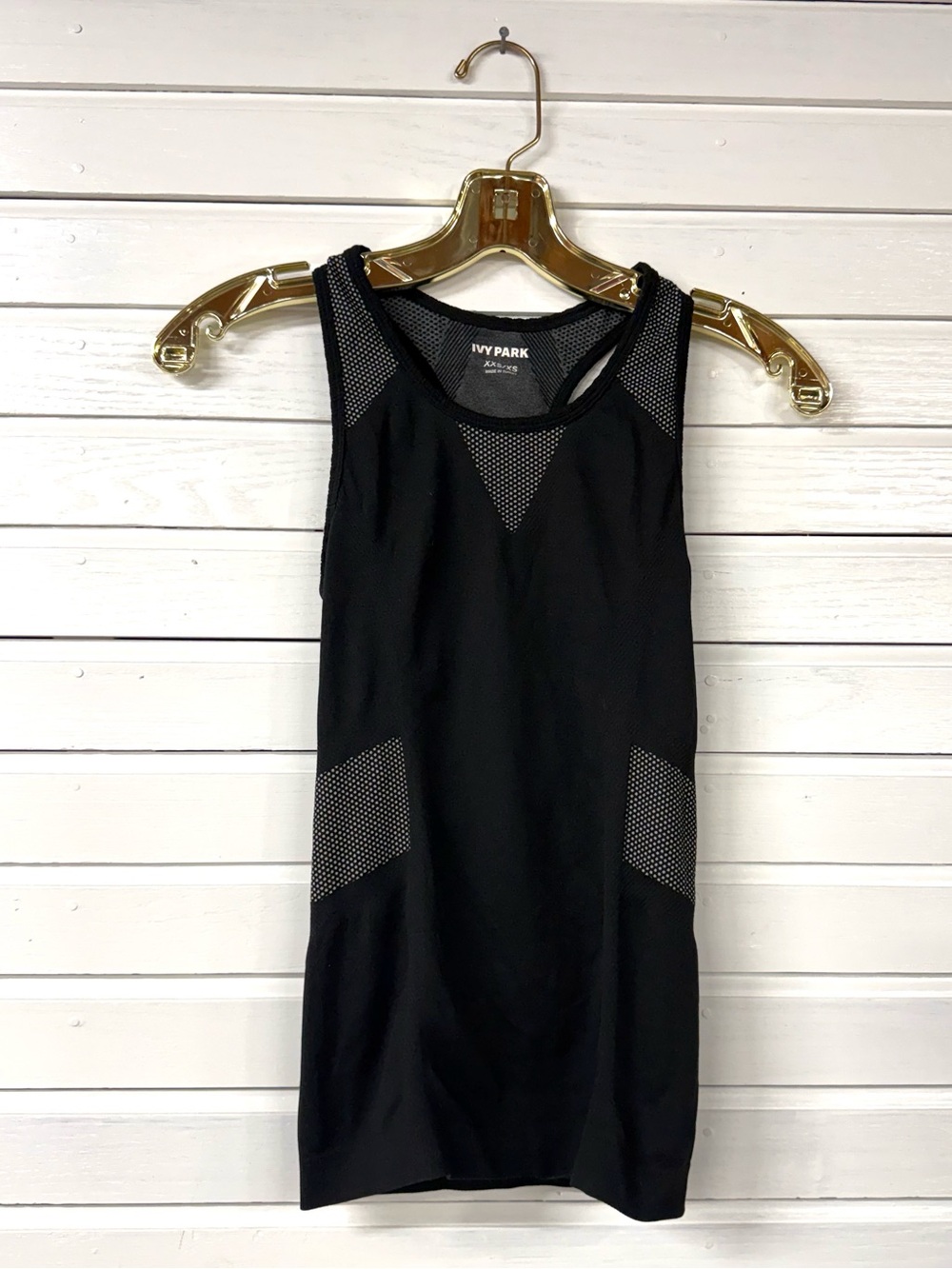Ivy Park | Black Mesh-Detail Athletic Tank